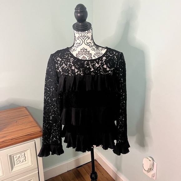 Lace and Ruffle Top - Picture 1 of 6